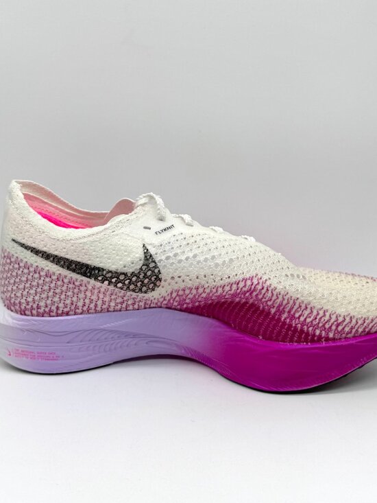 Nike ZoomX VaporFly Next% 3  Nike Womens Vaporfly 3 White Vivid Purple Running Shoes Sz 8 EUC DV4129-104
